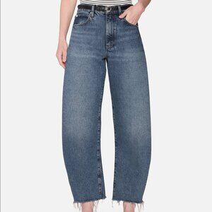 FRAME THEBUBBLE CROP KNOCK OUT RAW FRAY JEANS